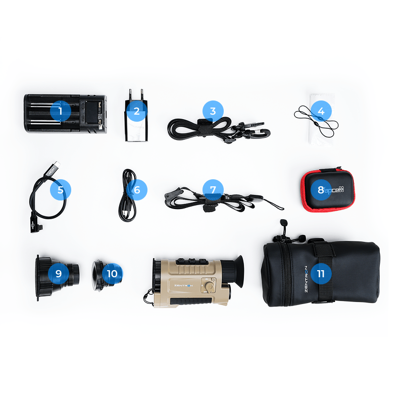 Zentron M6 PRO included accessories and box contents